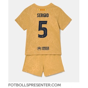 Barcelona Sergio Busquets #5 Bortatröja Barn 2022-23 Kortärmad (+ korta byxor)